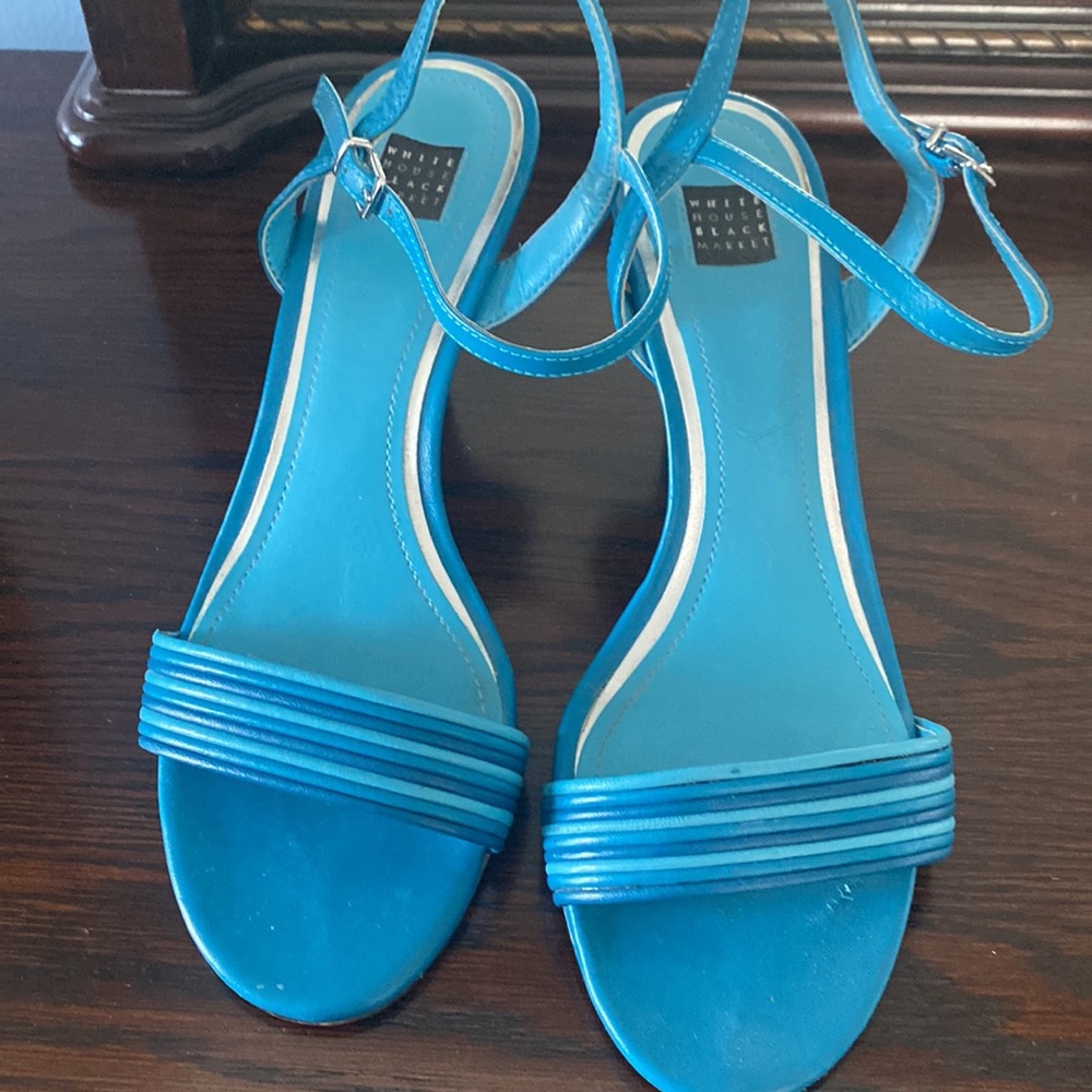 White House Black Market sandals with 3” inch heel.